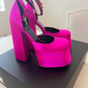 Versace Décolleté Platform Heels, Pink, Size 37